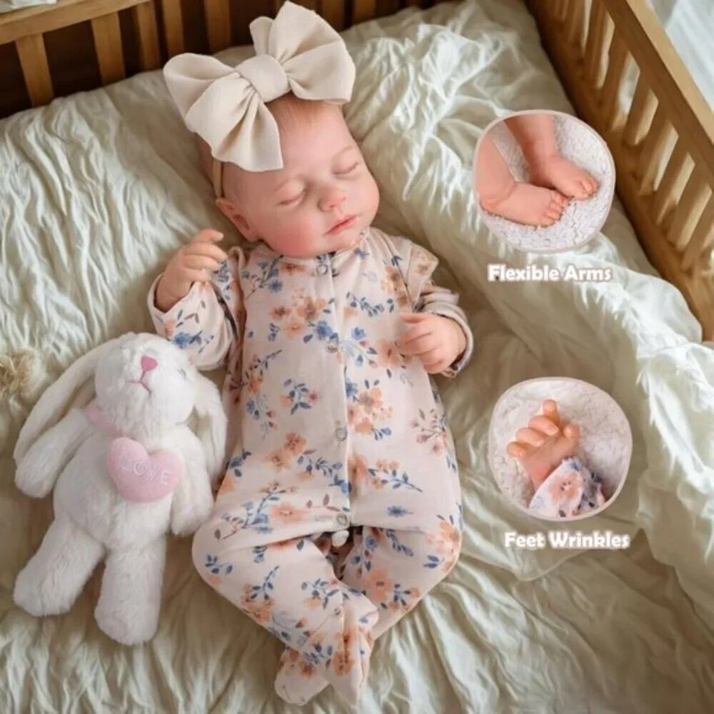 BABESIDE Lifelike Reborn Baby girl Dolls - 20 Inch-Soft Body Realistic baby doll